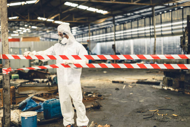 Professional Biohazard technician working in Lompoc, CA